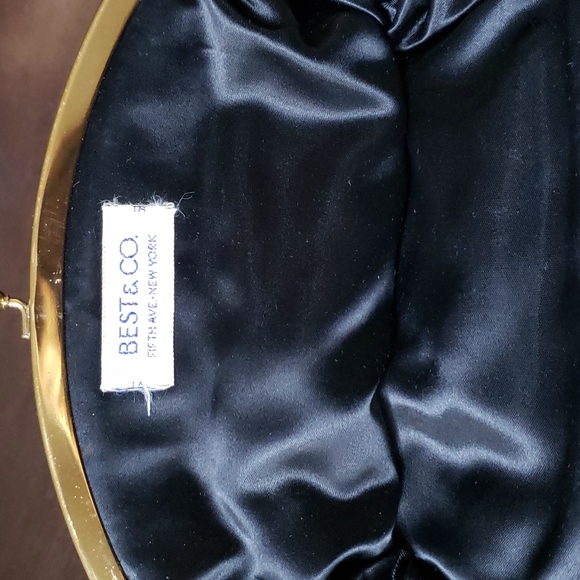 VTG BEST & CO Fifth Ave NY, plaid clutch, black watch Tartan, blue/green - Picture 3 of 9